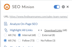 using seo minion