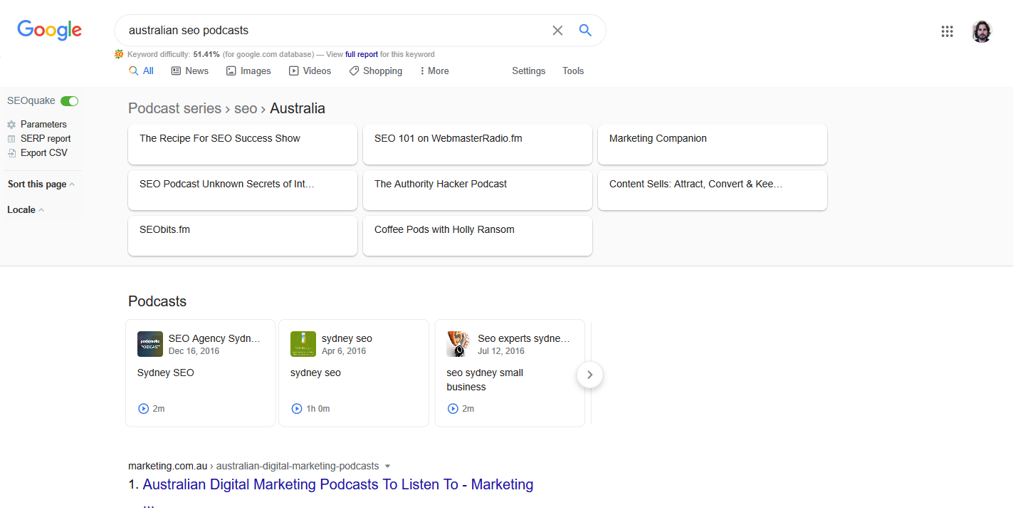 australian seo podcasts Google Search